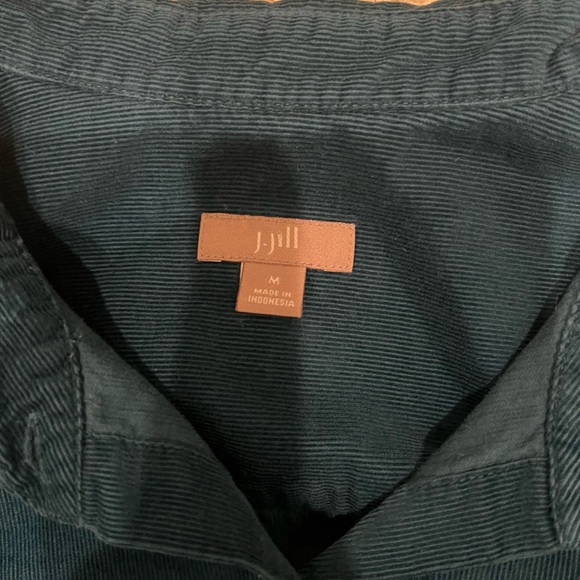 J.Jill Corduroy Cotton button down top - Picture 6 of 10
